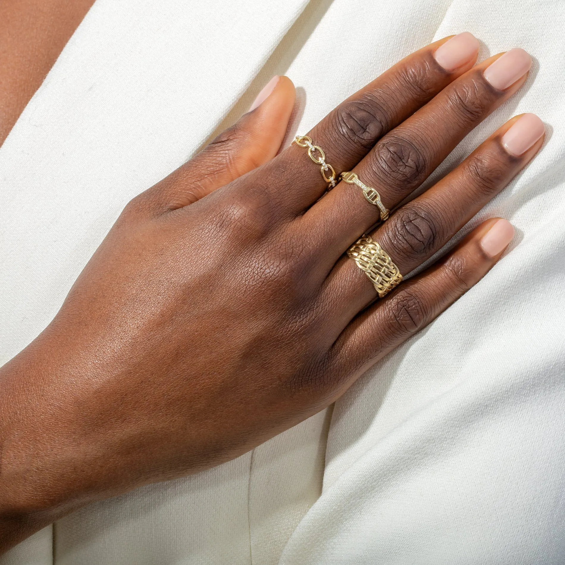 Wide Woven Ring