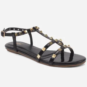 Womens "MAIDAS" Studs Detailing Flat Sandals