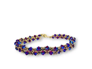 Woven Crystal Bracelet/7.5” bracelet