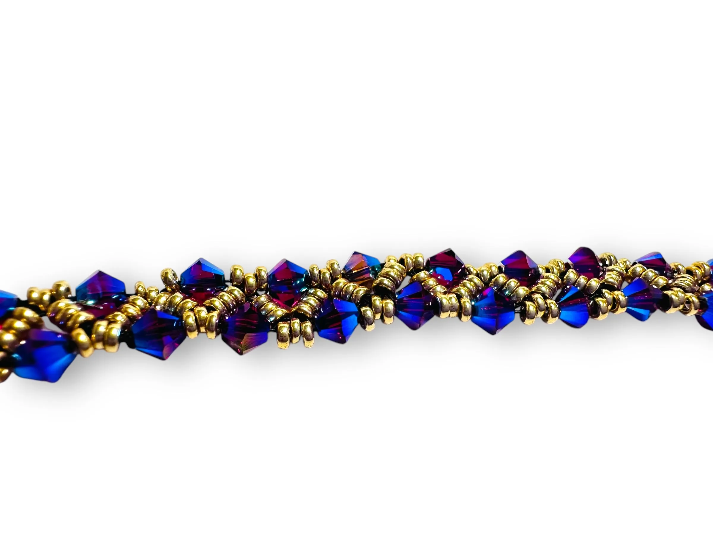 Woven Crystal Bracelet/7.5” bracelet