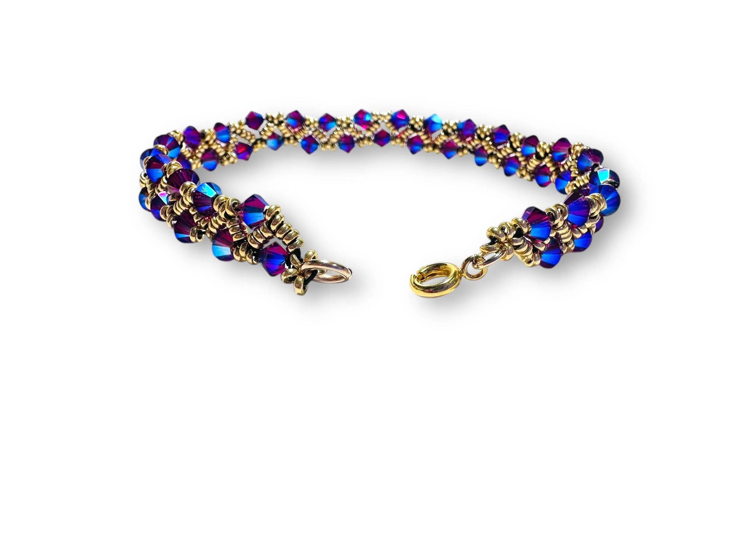 Woven Crystal Bracelet/7.5” bracelet