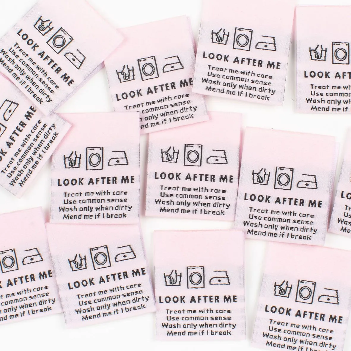 Woven Garment Label: look after me